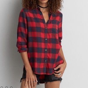 American Eagle AHH-MAZINGLY Soft Boyfriend Flannel